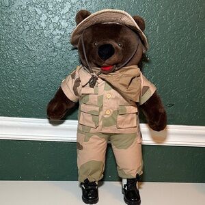 Bear Forces of America Military Desert Camo Army Teddy Bear RARE